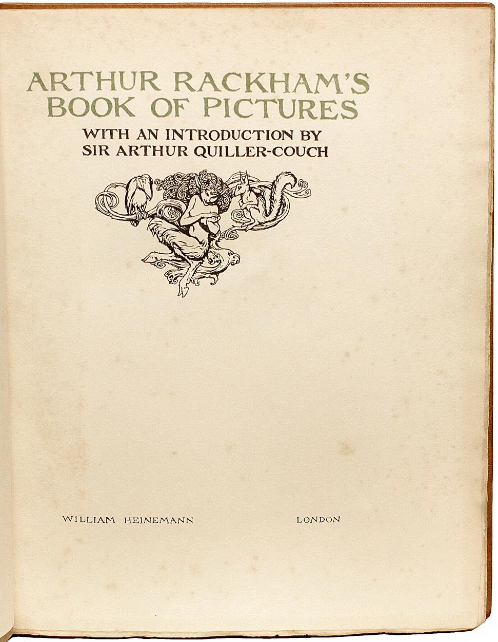 arthur rackham book of pictures 1913
