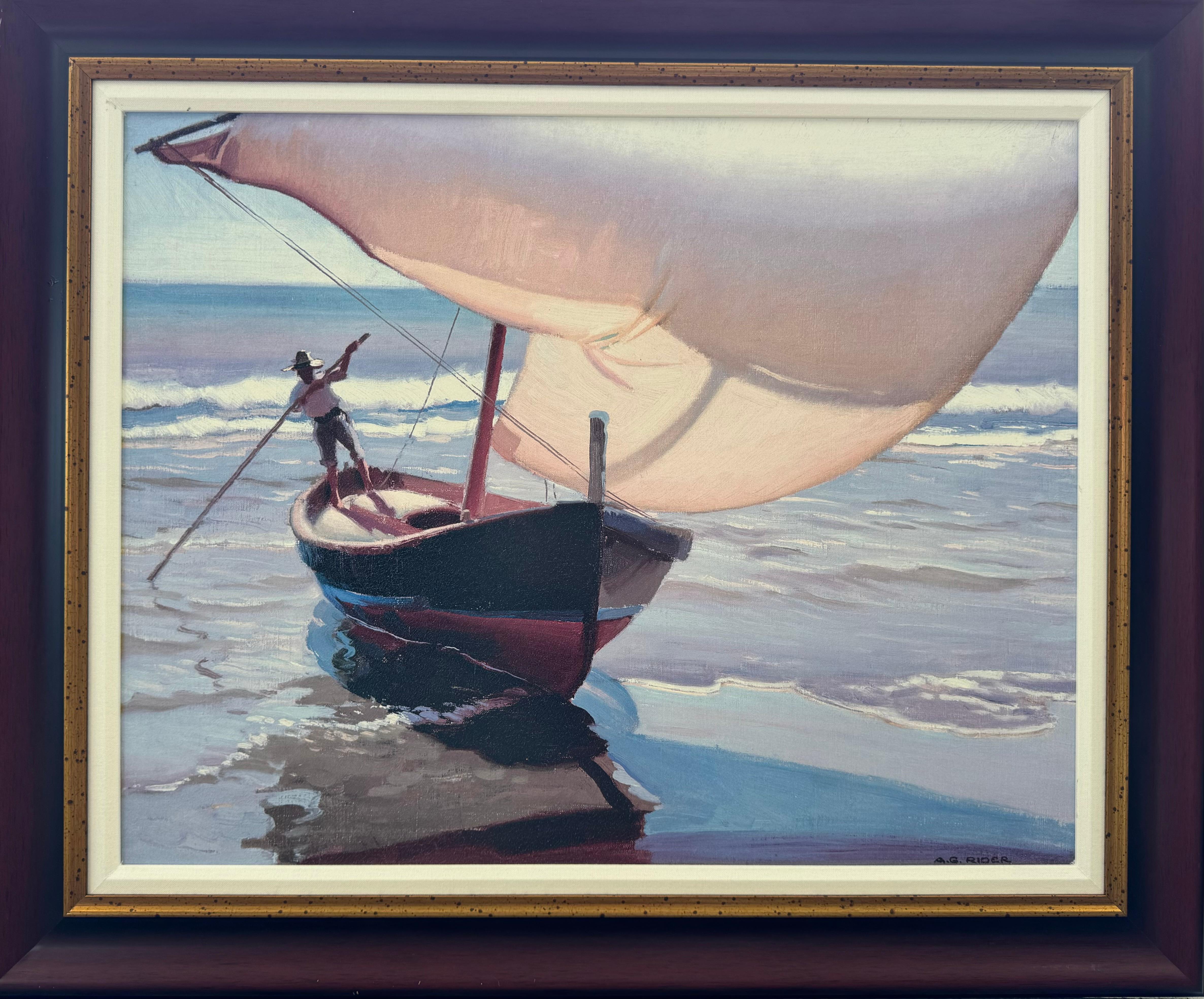 bateau de pêche, Espagne - Print de Arthur Rider