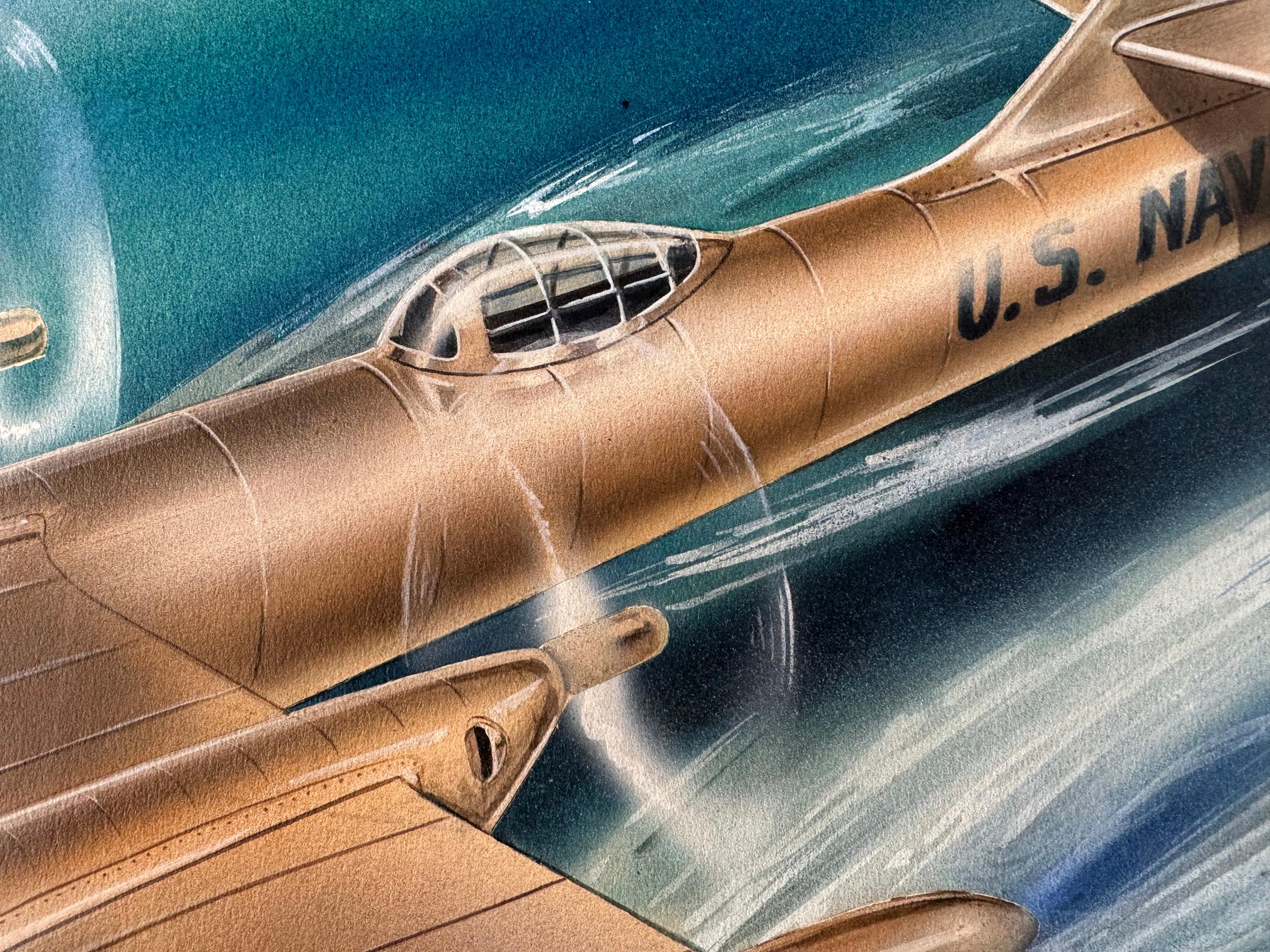 Avion de mer Art déco - Aviation Art Design en vente 2