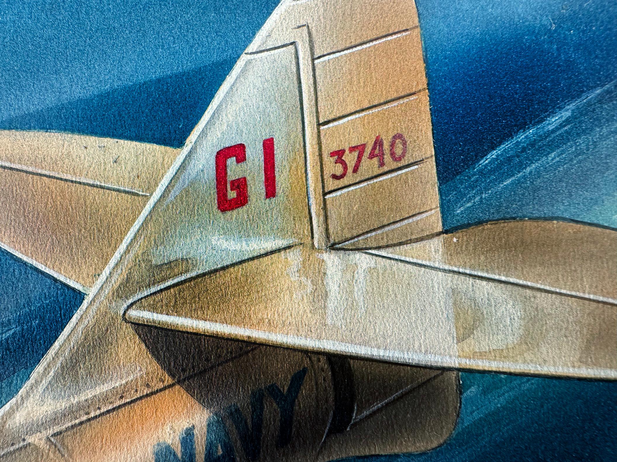 Avion de mer Art déco - Aviation Art Design en vente 5