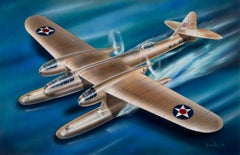 Art Deco Sea Airplane - Aviation Art Design