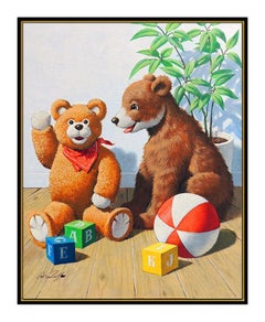 Arthur Sarnoff Oil Painting On Board Original Illustration Advertising Signed