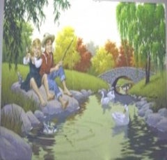 Boy & Girl Fishing