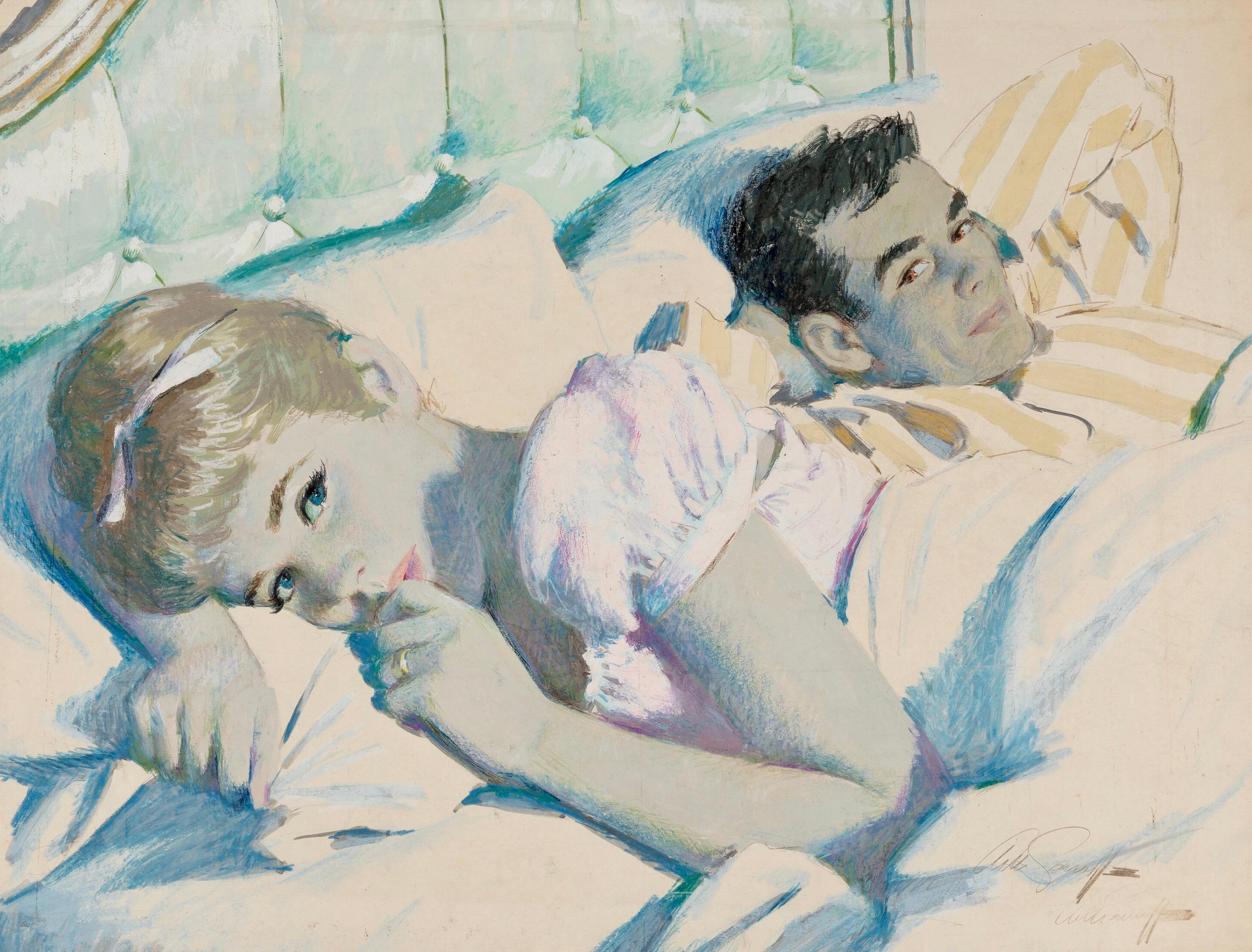Goodnight - Painting by Arthur Sarnoff