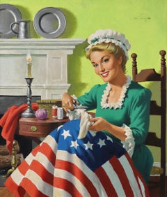 Preparing the Flag, America's 1784 Golden Girl