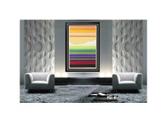 ARTHUR SECUNDA Original Serigraph SIGNED Art painting abstract framed LARGE