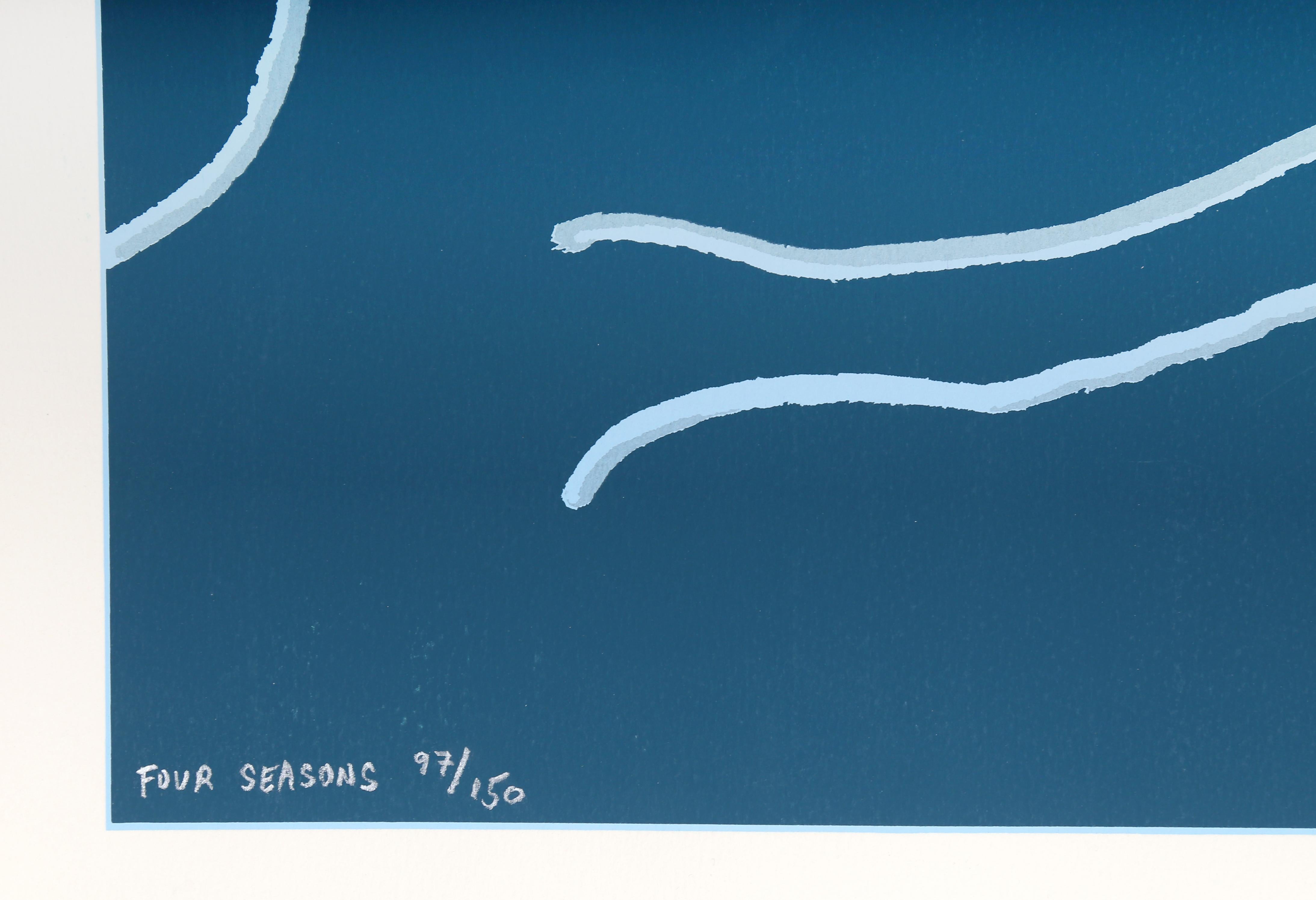 Four Seasons, serigrafia espressionista astratta di Arthur Secunda in vendita 2