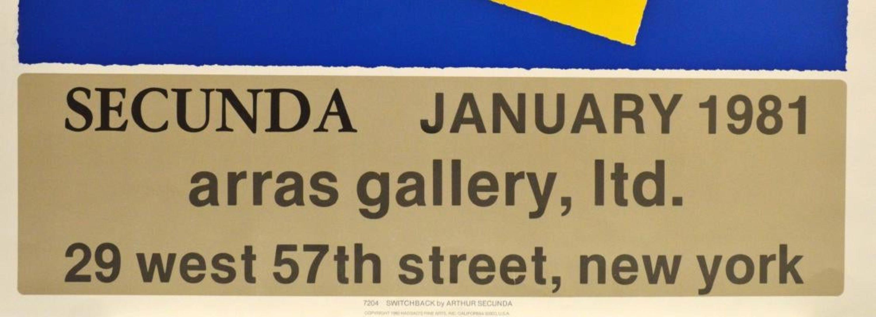 Januar 1981, Arras Gallery, Ltd, NYC Veranstaltungsplakat – Print von Arthur Secunda