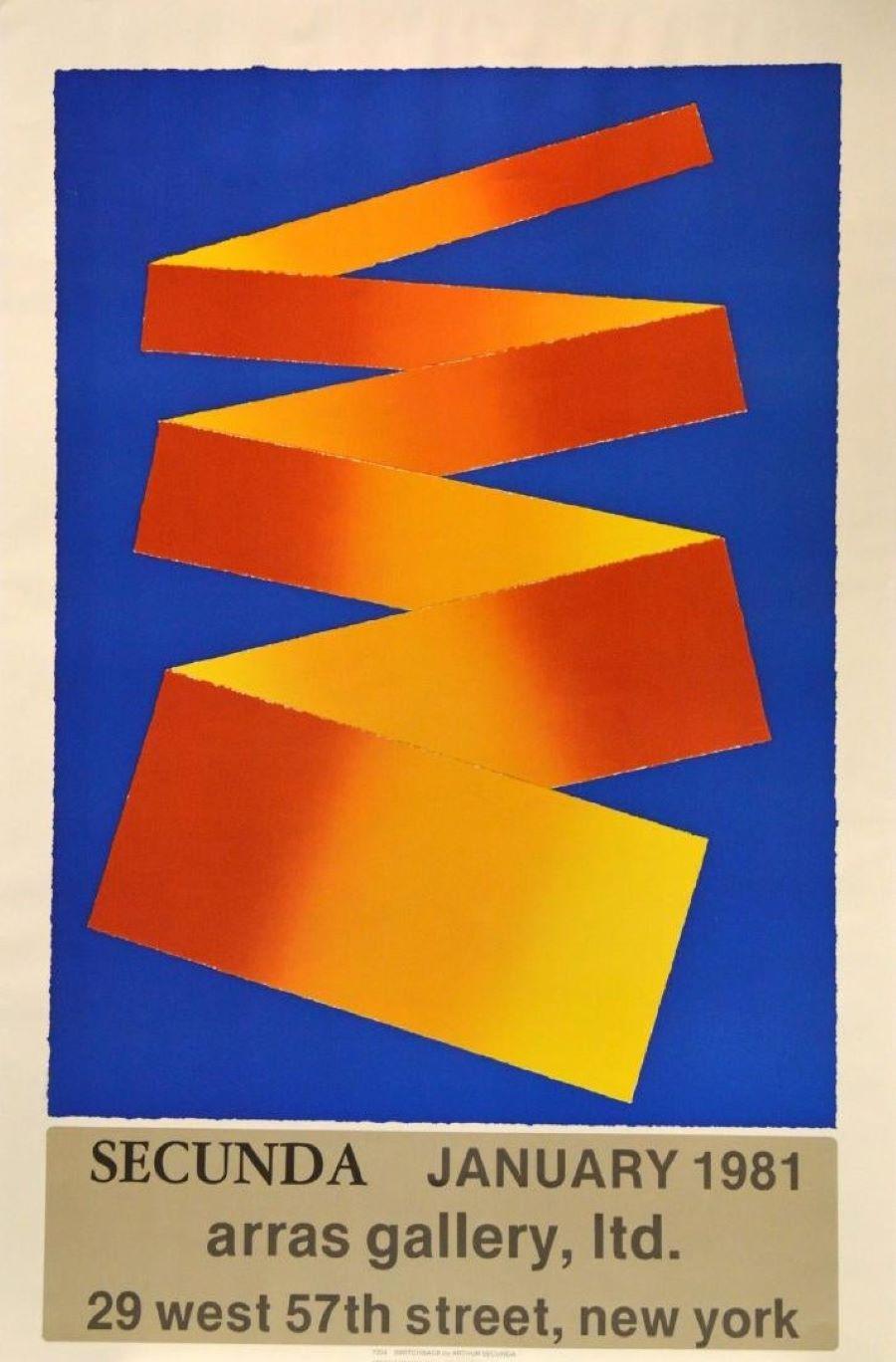 Arthur Secunda Abstract Print - January 1981, Arras Gallery, Ltd, NYC Event Poster