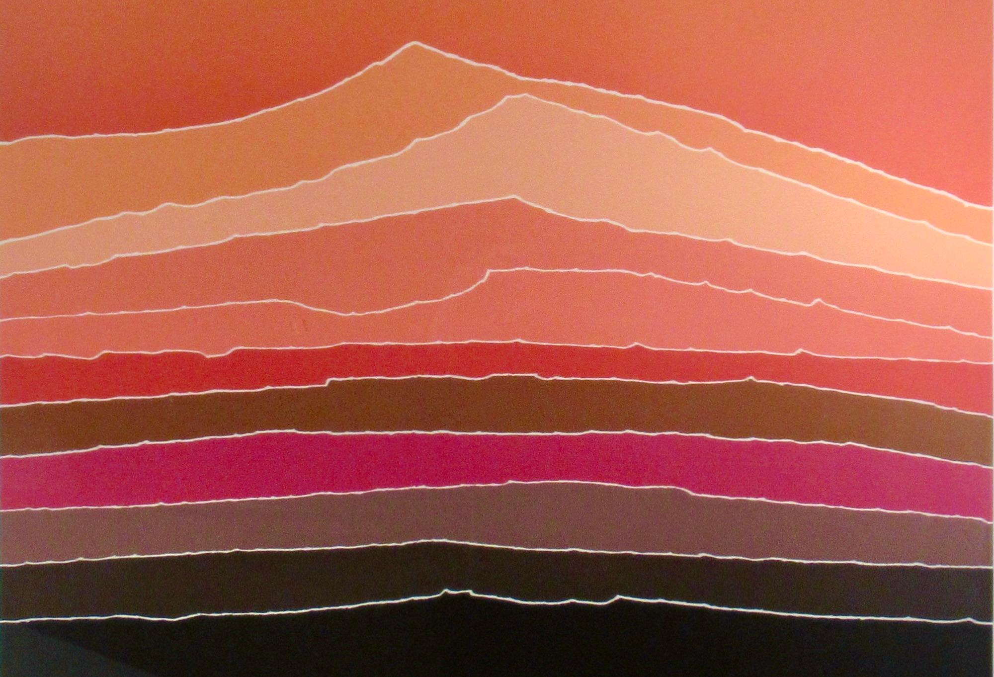 Sonnenaufgang (Beige), Abstract Print, von Arthur Secunda