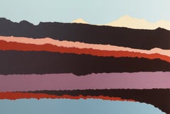 Puesta de sol, serigrafía minimalista de Arthur Secunda