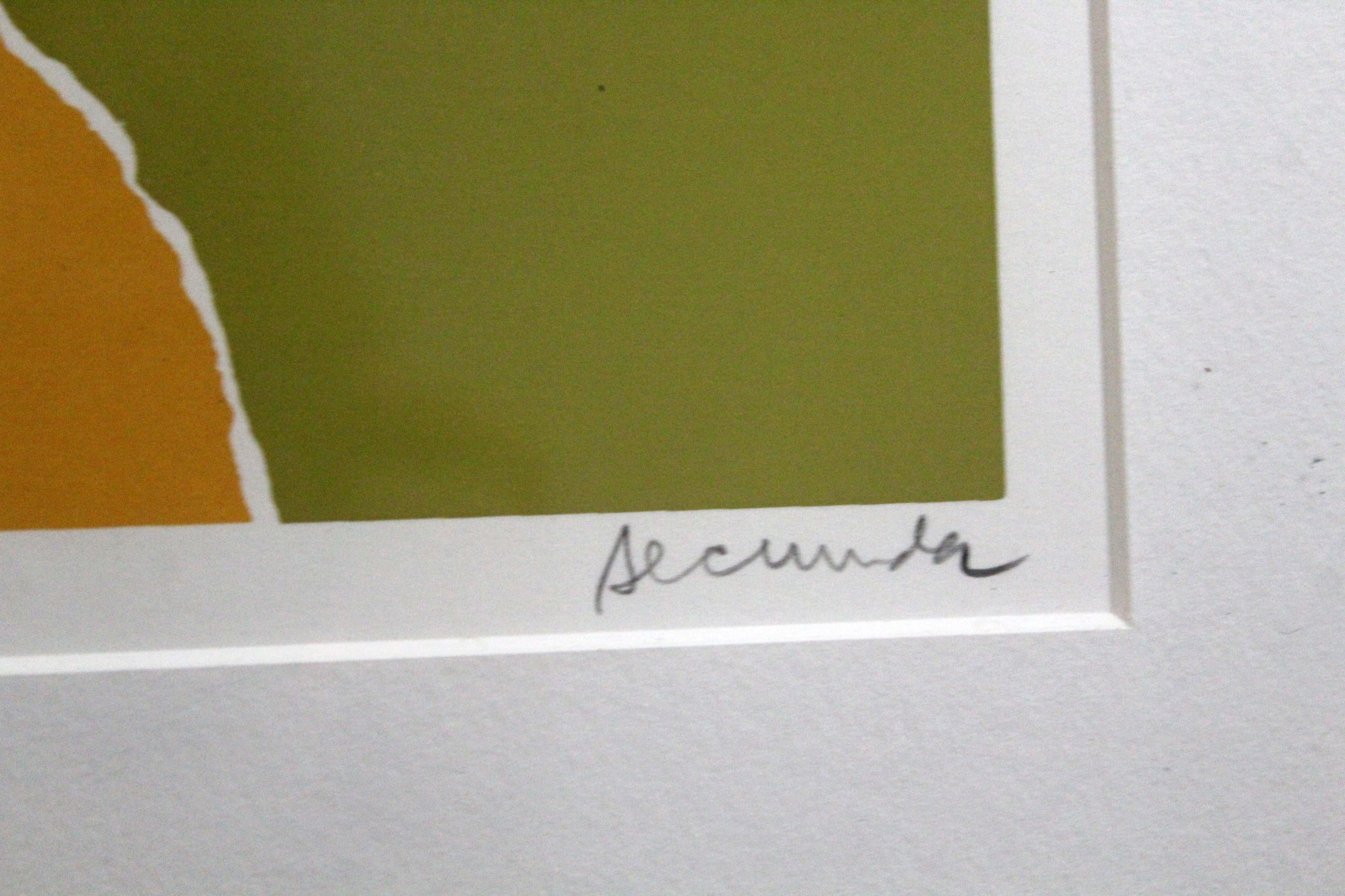 Sérigraphie sur papier encadrée Arthur Secunda Provence, signée AP, édition limitée, 1980 en vente 2