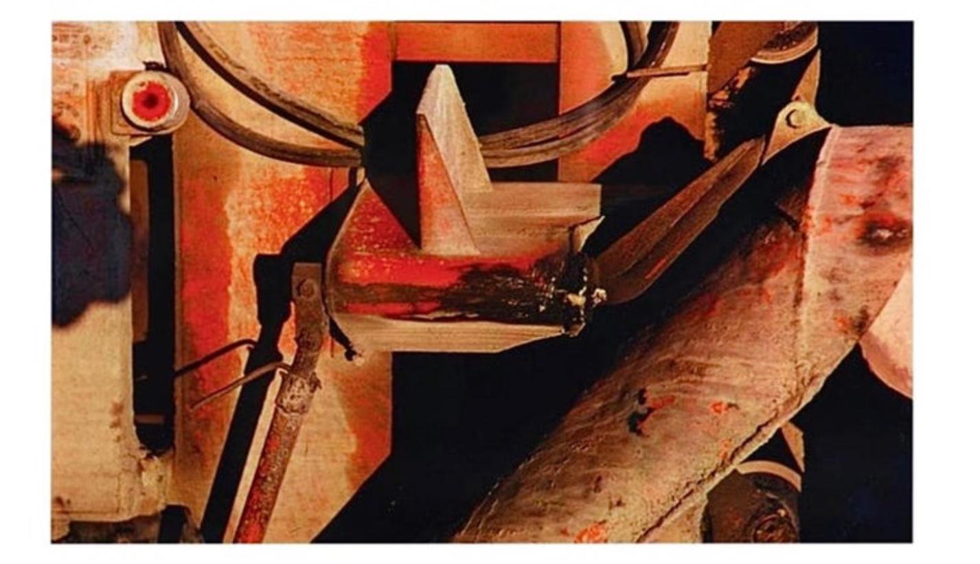 Modern Arthur Siegel Cement Mixer 1953, Abstract Dye Transfer Print, Signed For Sale