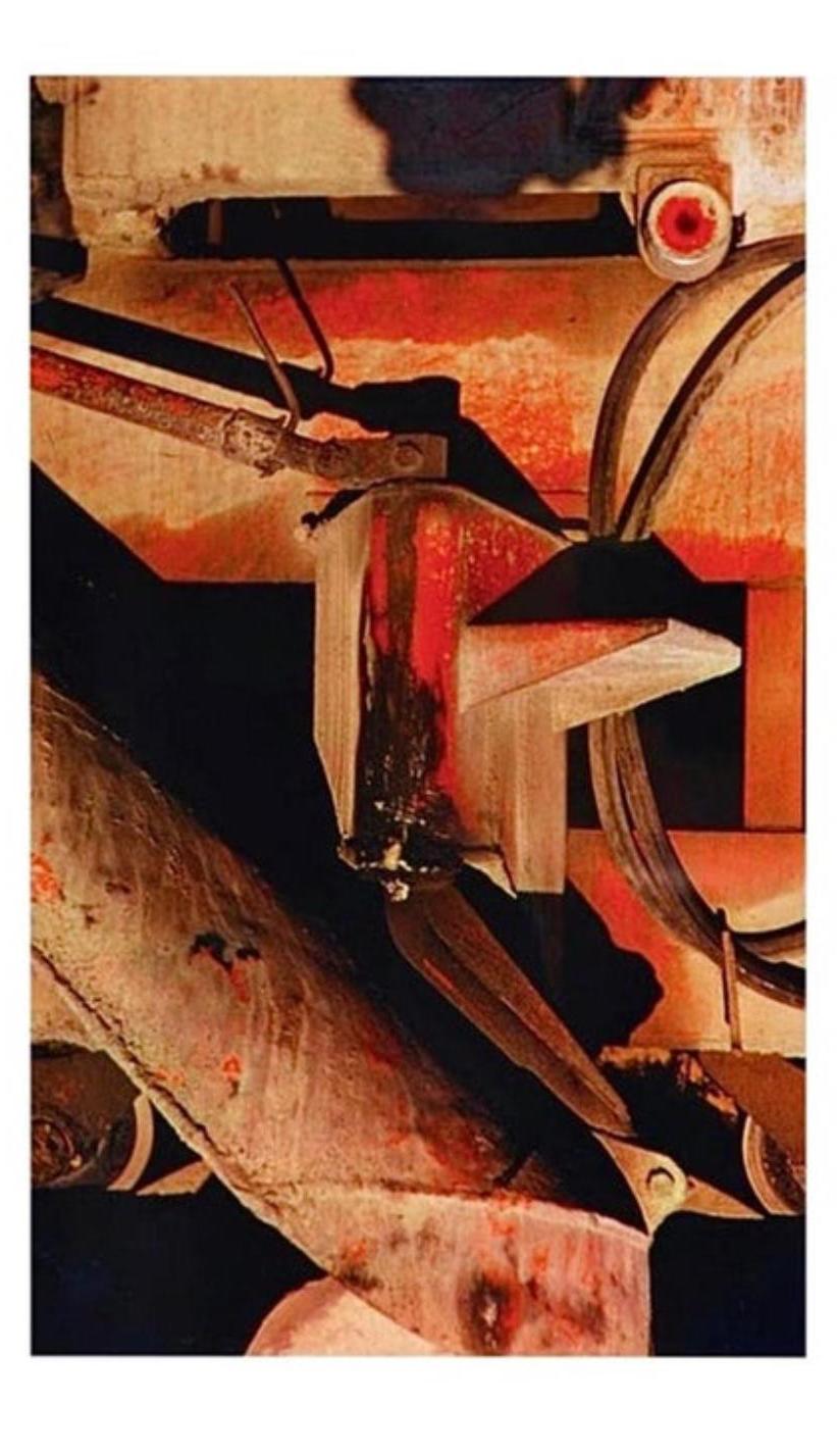 Arthur Siegel Cement Mixer 1953, Abstract Dye Transfer Print, Signed In Good Condition For Sale In Brooklyn, NY