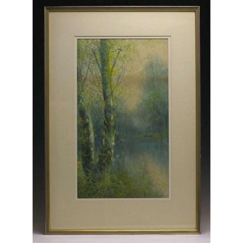Arthur Sinclair Covey watercolor Gouache painting landscape

Covey, Arthur Sinclair (American, 1877-1960) Watercolor and gouache on paper painting of lakeside trees in bloom. Signed Arthur Sinclair (bottom right).

Additional