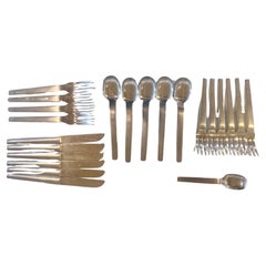 Arthur Slam Satin Bordelon Flatware set 22 Pcs. Austria