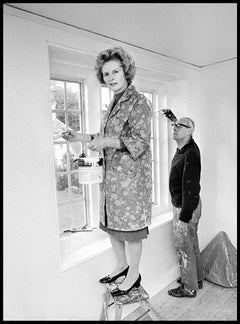 Crop Margaret Thatcher Decorating Ironing Lady By Arthur Steel