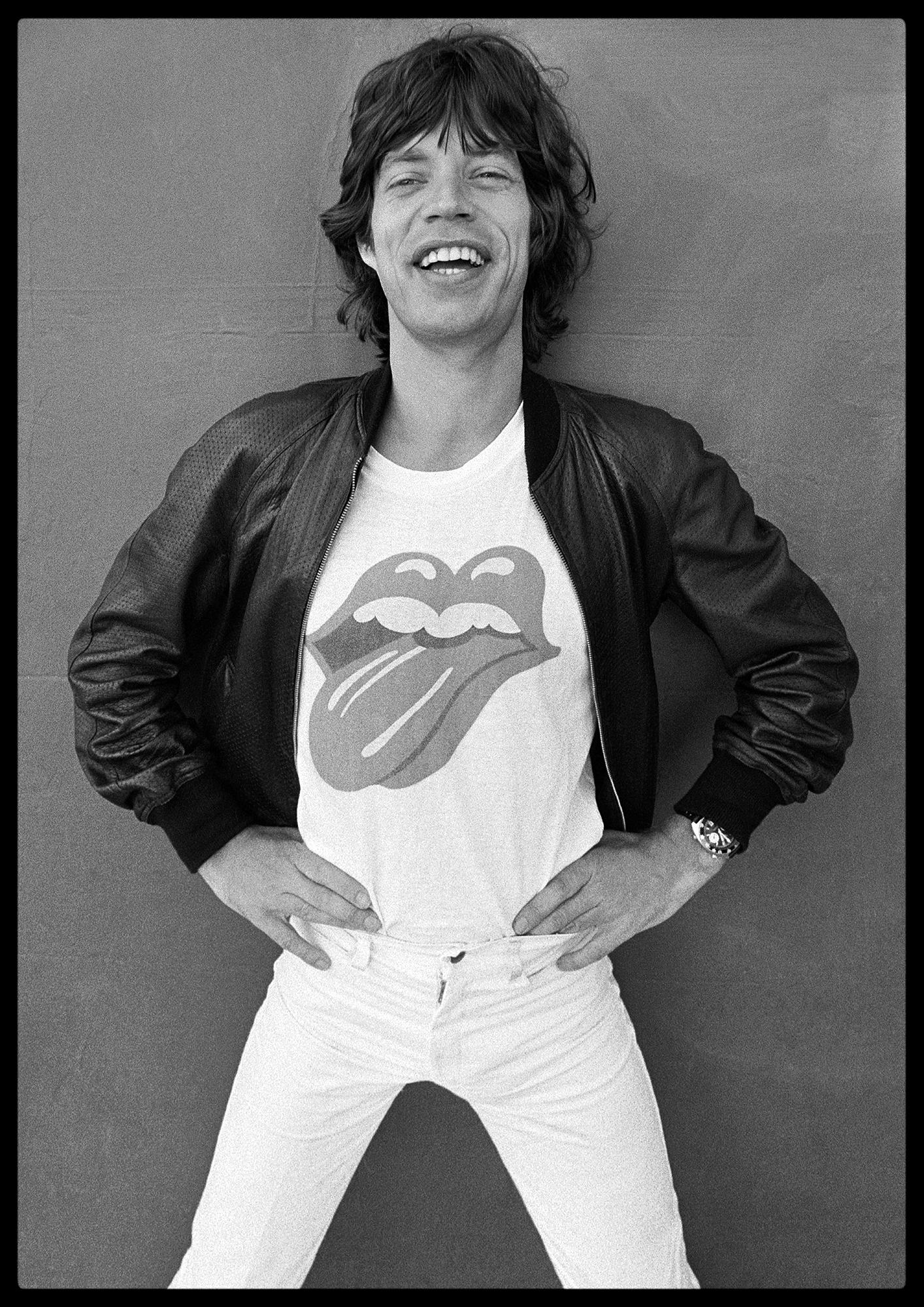 Forty Licks Mick Jagger, ikonische Fotografie in limitierter Auflage von Arthur Steel, 1977