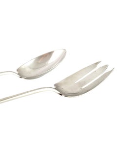 Arthur Stone Arts & Crafts Sterling Silver Koifish Serving Spoon and Fork #18643