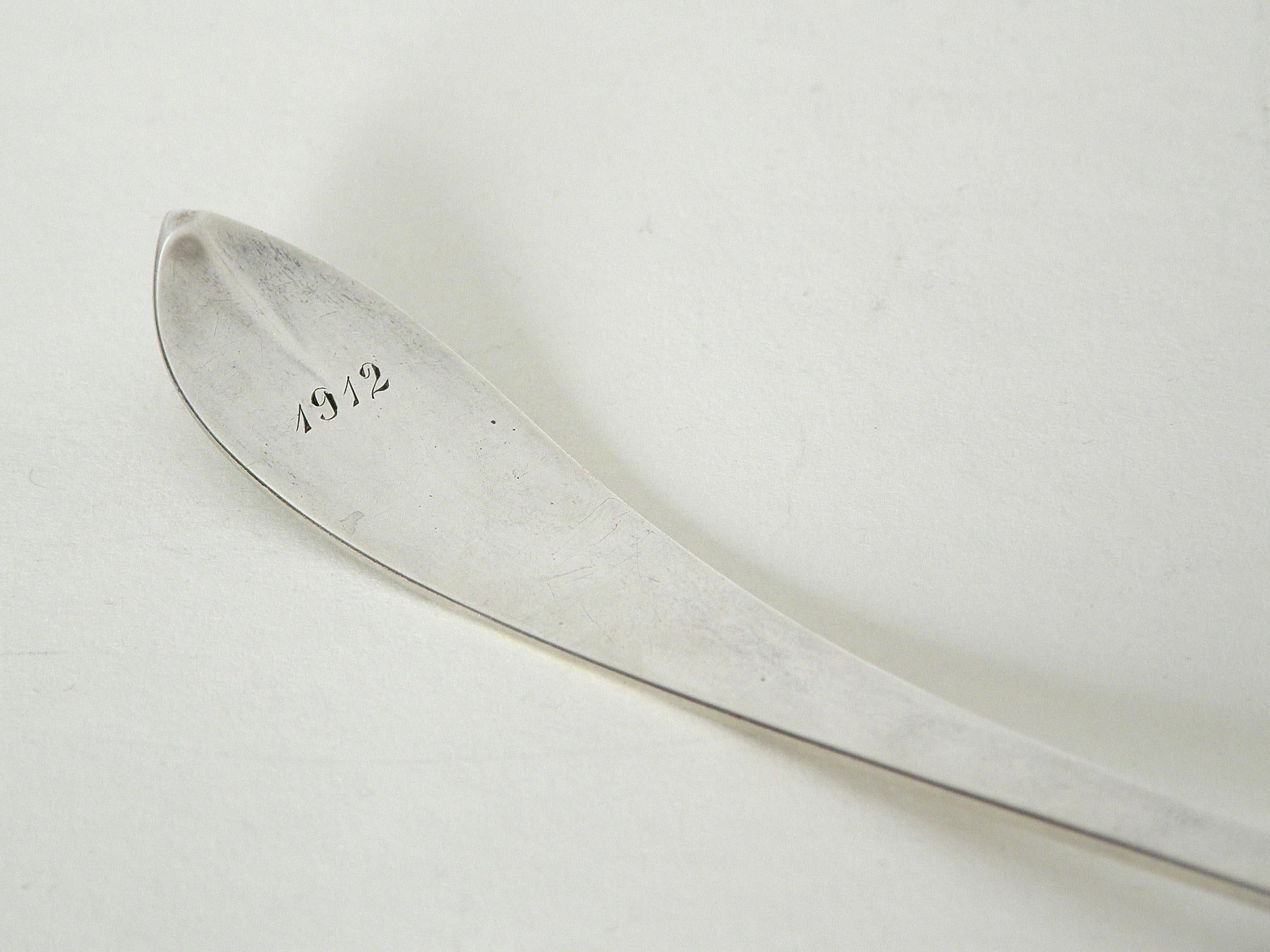 American Arthur Stone Sterling Silver Claret Ladle Spoon Cocktail Stirrer Dated 1912