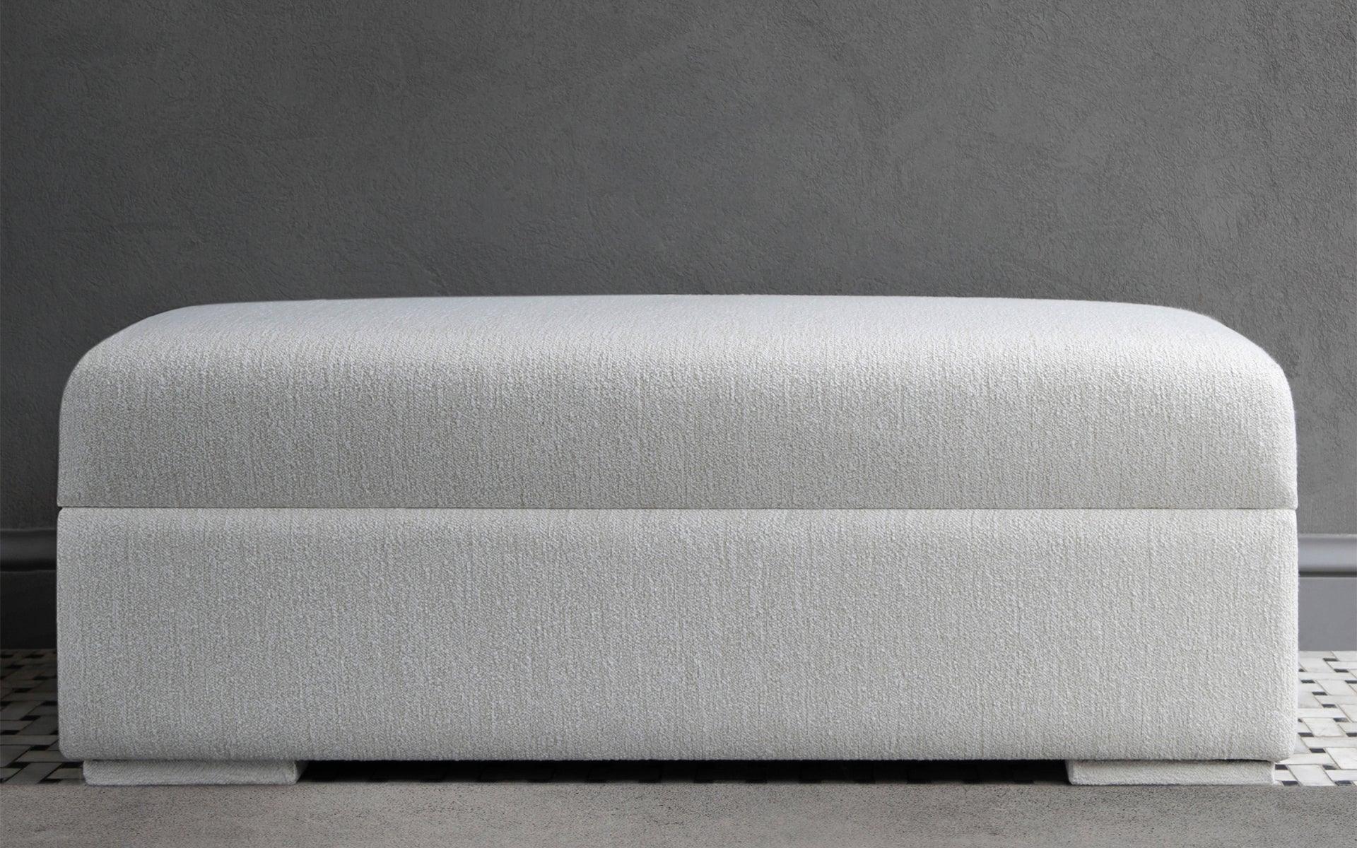 wool pouf ottoman