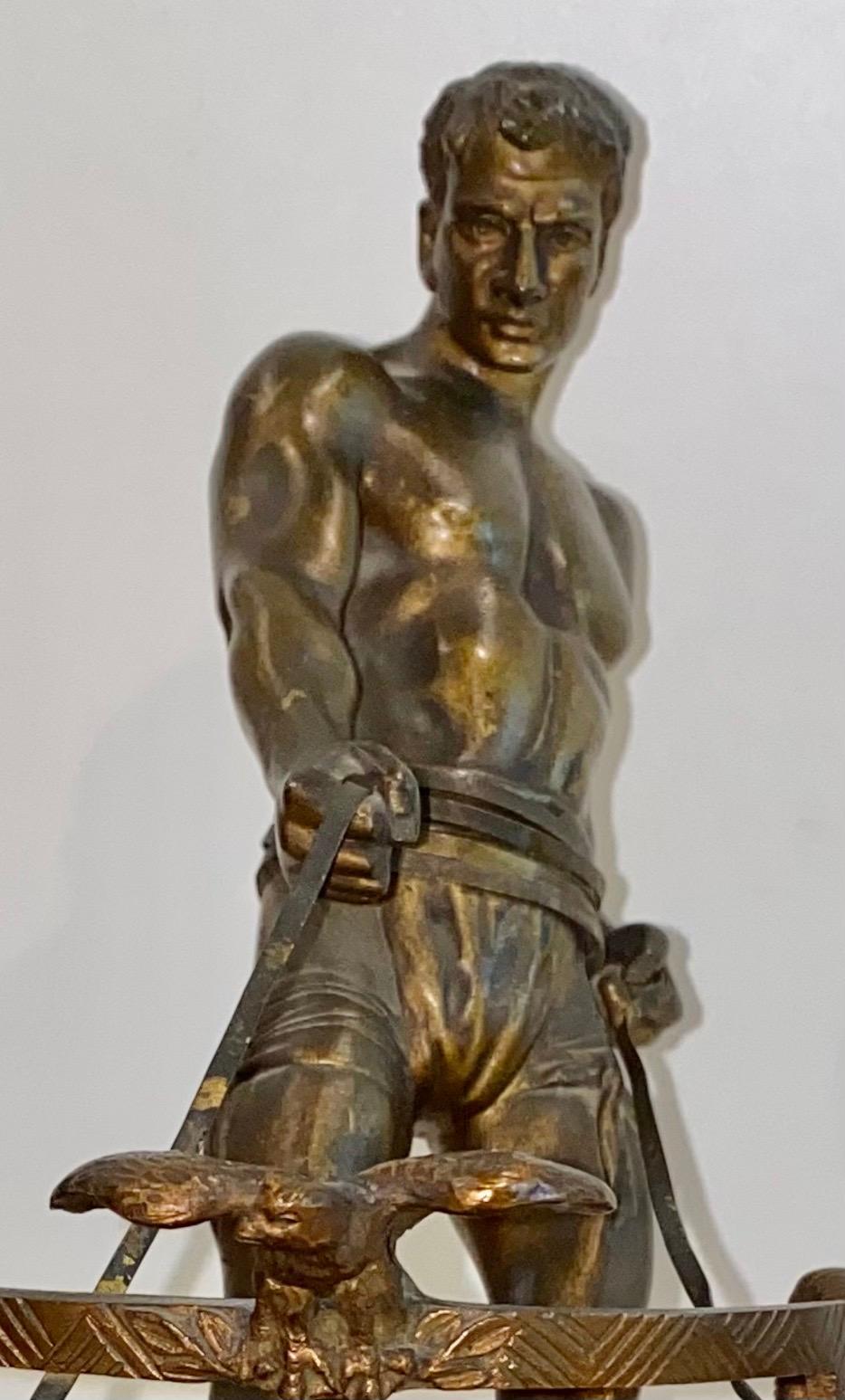 Arthur Strasser 'Austrian, 1854–1927' a Roman Charioteer Bronze 2