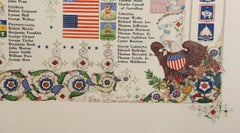 Declaración de los Representantes, litografía realista americana de Arthur Szyk