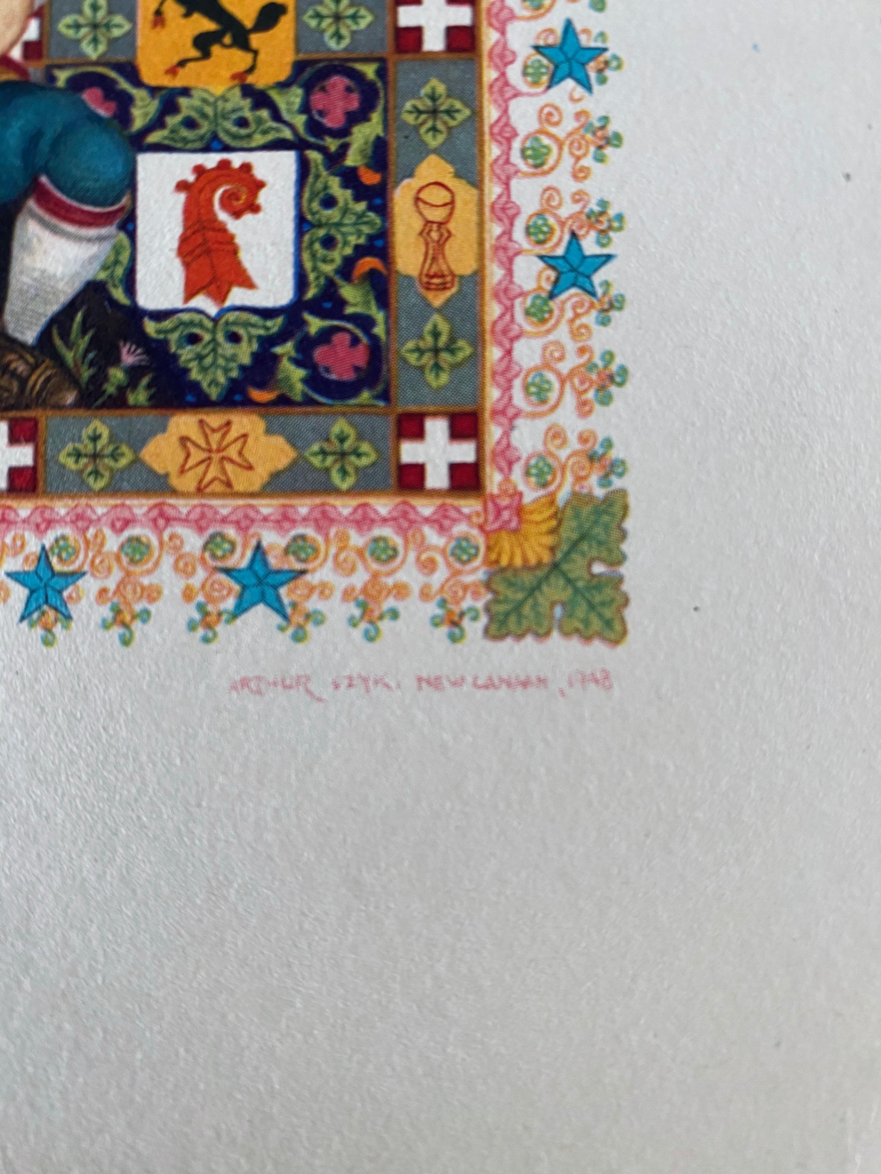 Switzerland Swiss Folk Art Print Artist Arthur Szyk Judaica Cartoonist 2