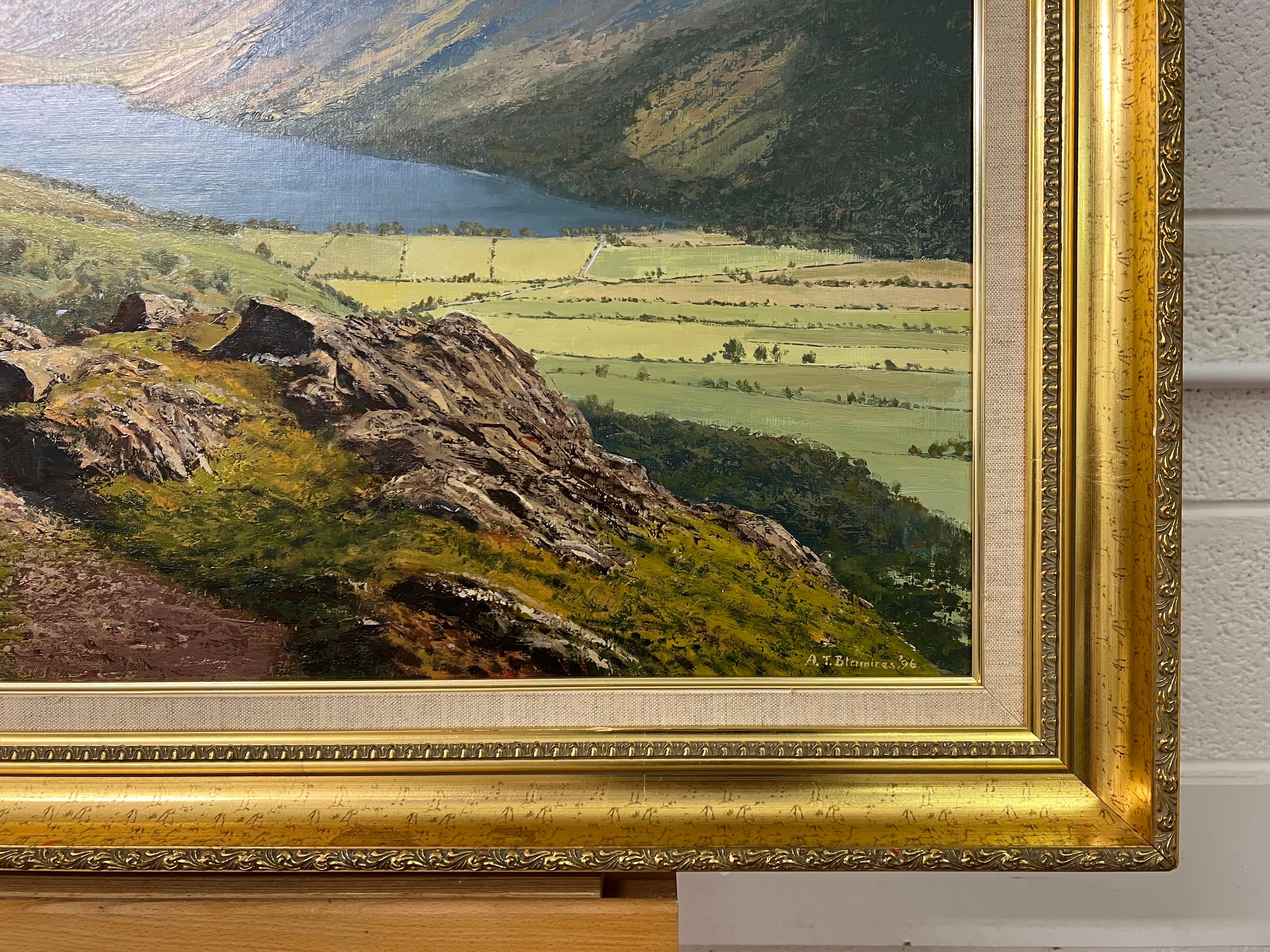 Great Gable & Buttermere dans le Lake District anglais par un artiste britannique du 20ème siècle en vente 14
