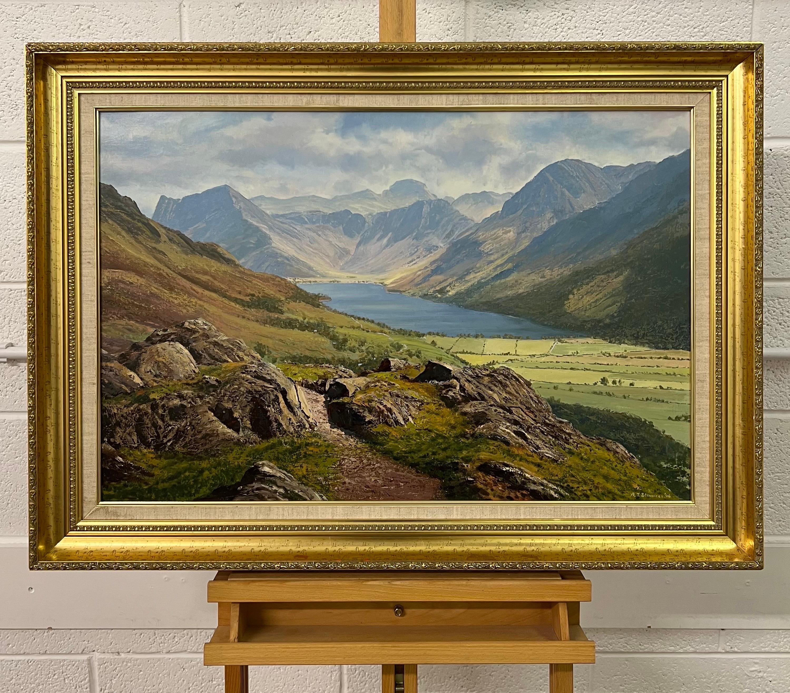 Great Gable & Buttermere dans le Lake District anglais par un artiste britannique du 20ème siècle en vente 1