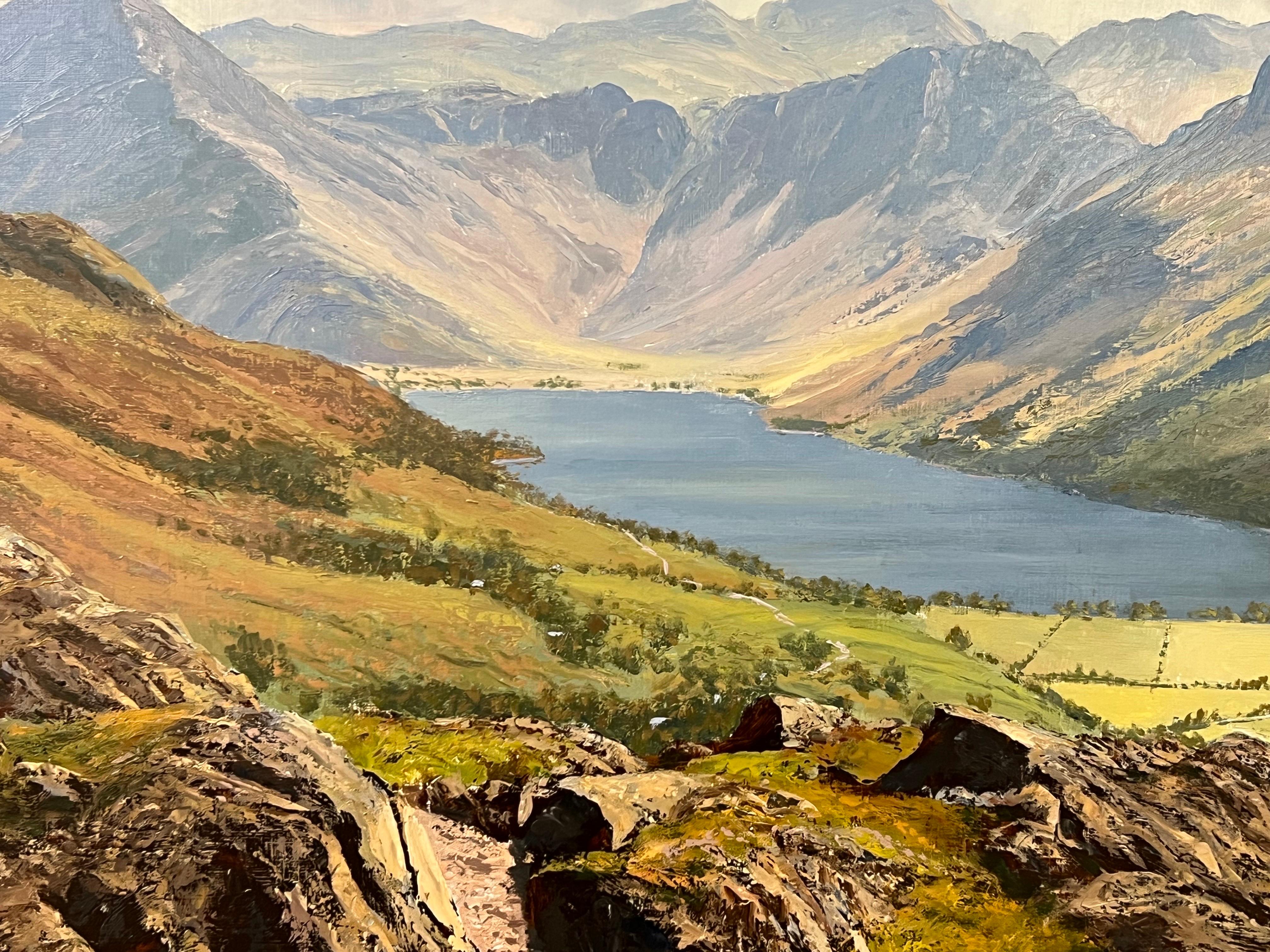 Great Gable & Buttermere in English Lake District by 20th Century British Artist For Sale 1