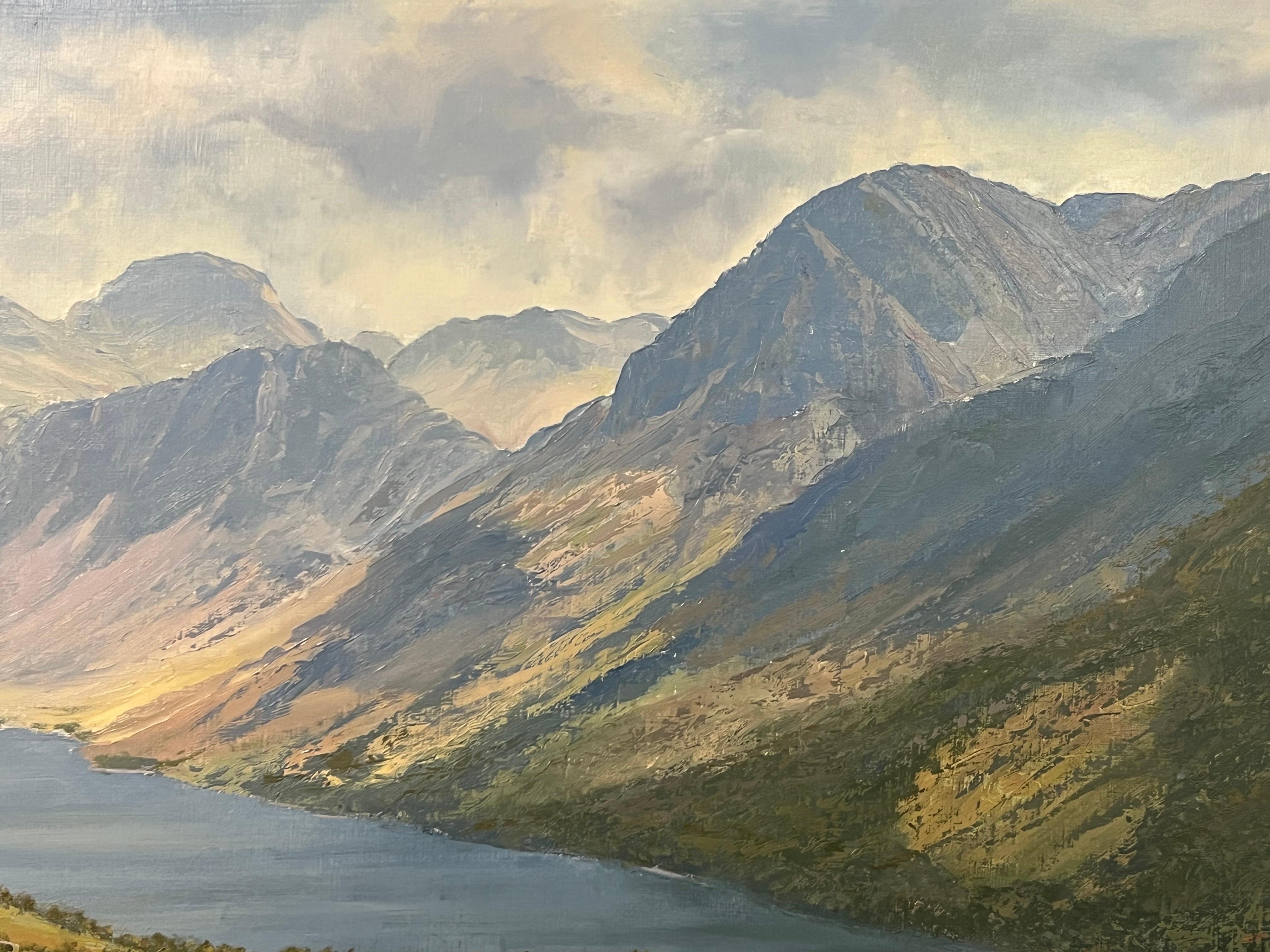 Great Gable & Buttermere in English Lake District by 20th Century British Artist For Sale 2