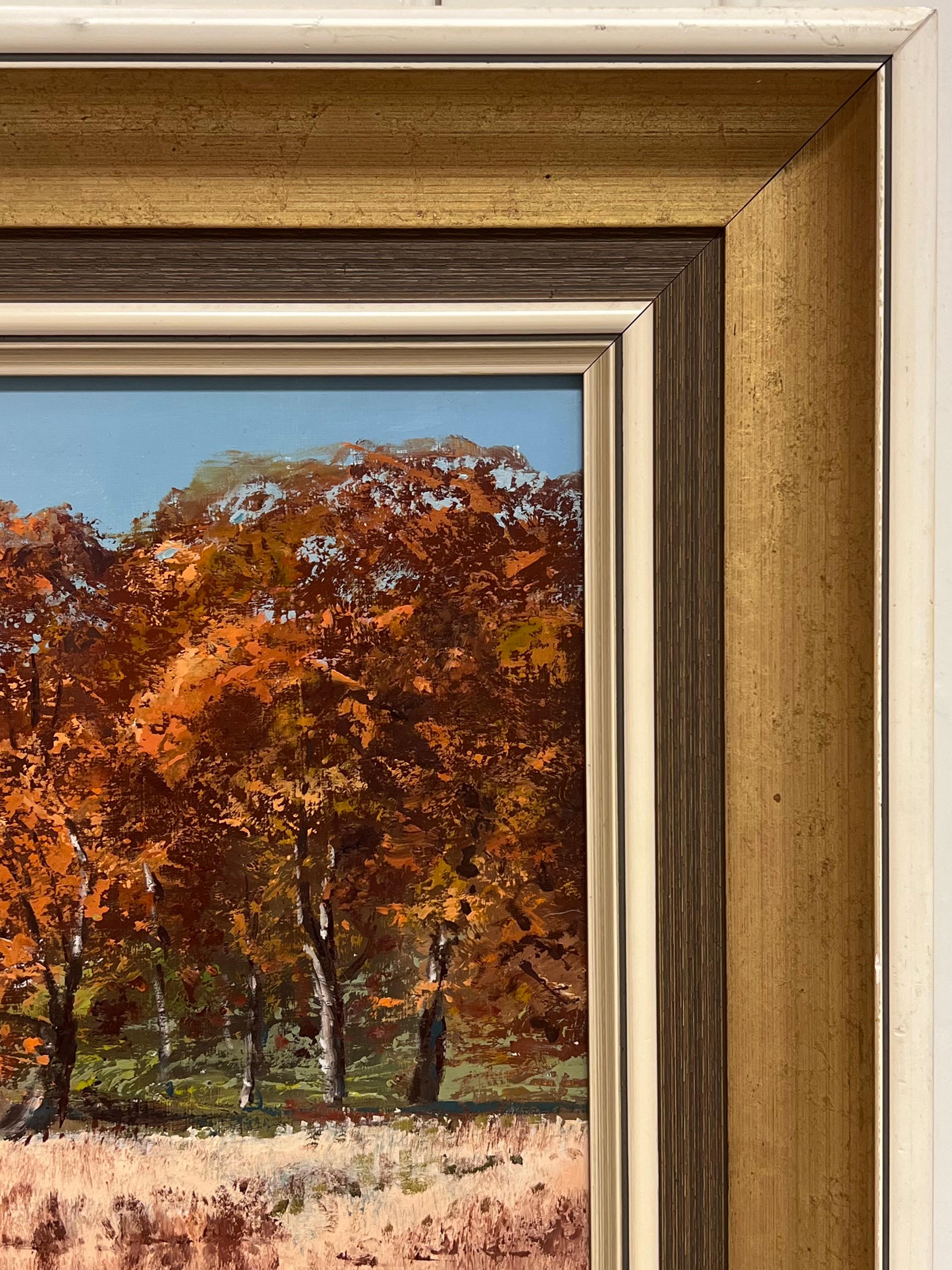 Rydal Water English Lake District Large Signed English Oil Painting Autumn Light For Sale 7