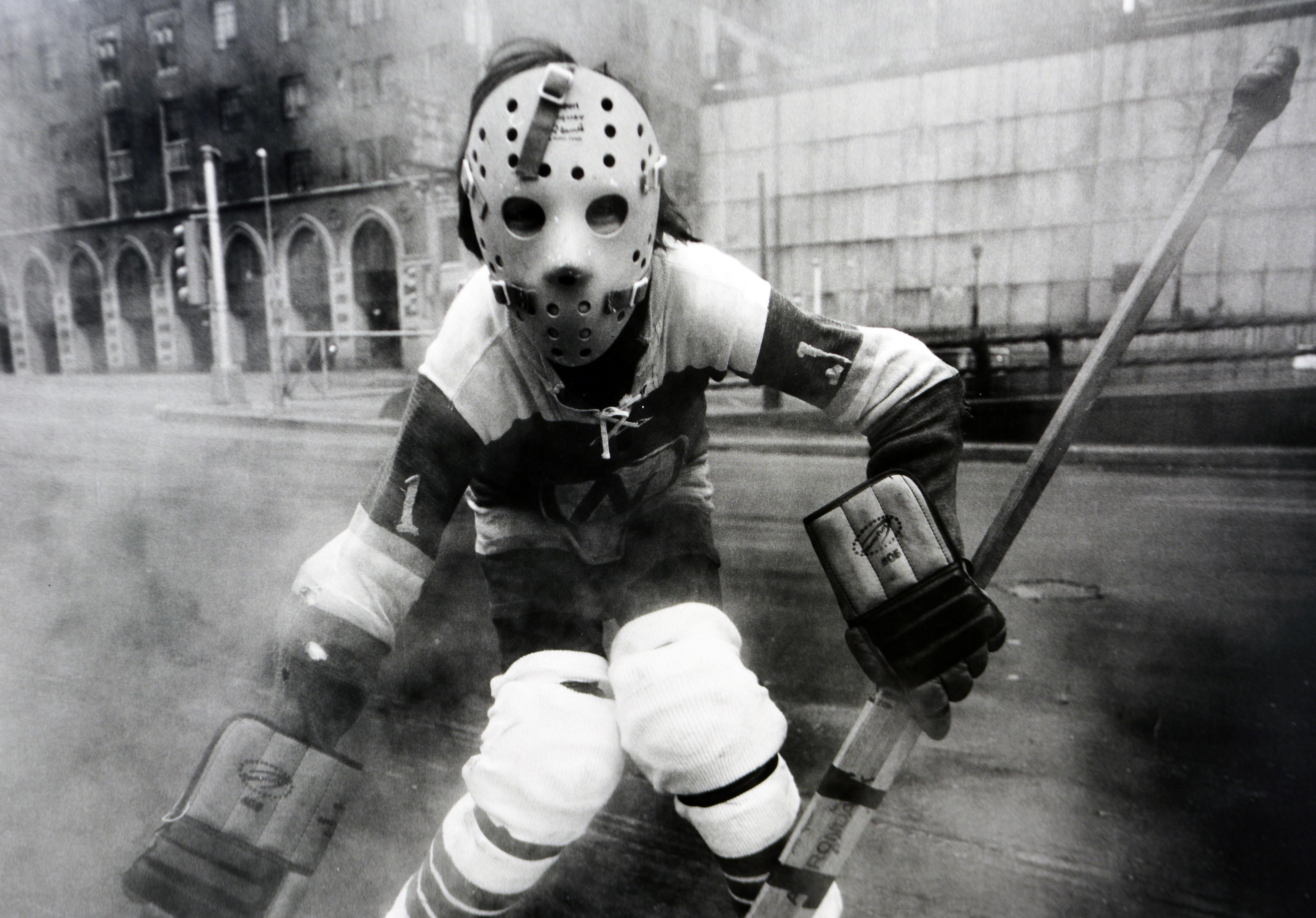 Modern Arthur Tress 'Hockey Player 1972' Original Signed Photograph
