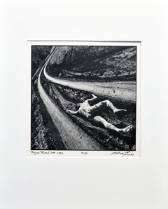 Arthur Tress, 'Boy on Road 1996' Photographie originale signée et numérotée
