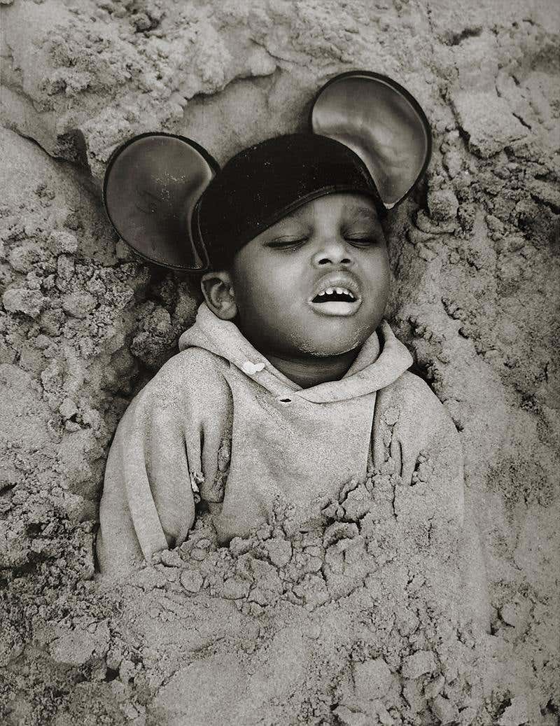 Boy in Mickey Mouse Hat, Coney Island, New York
