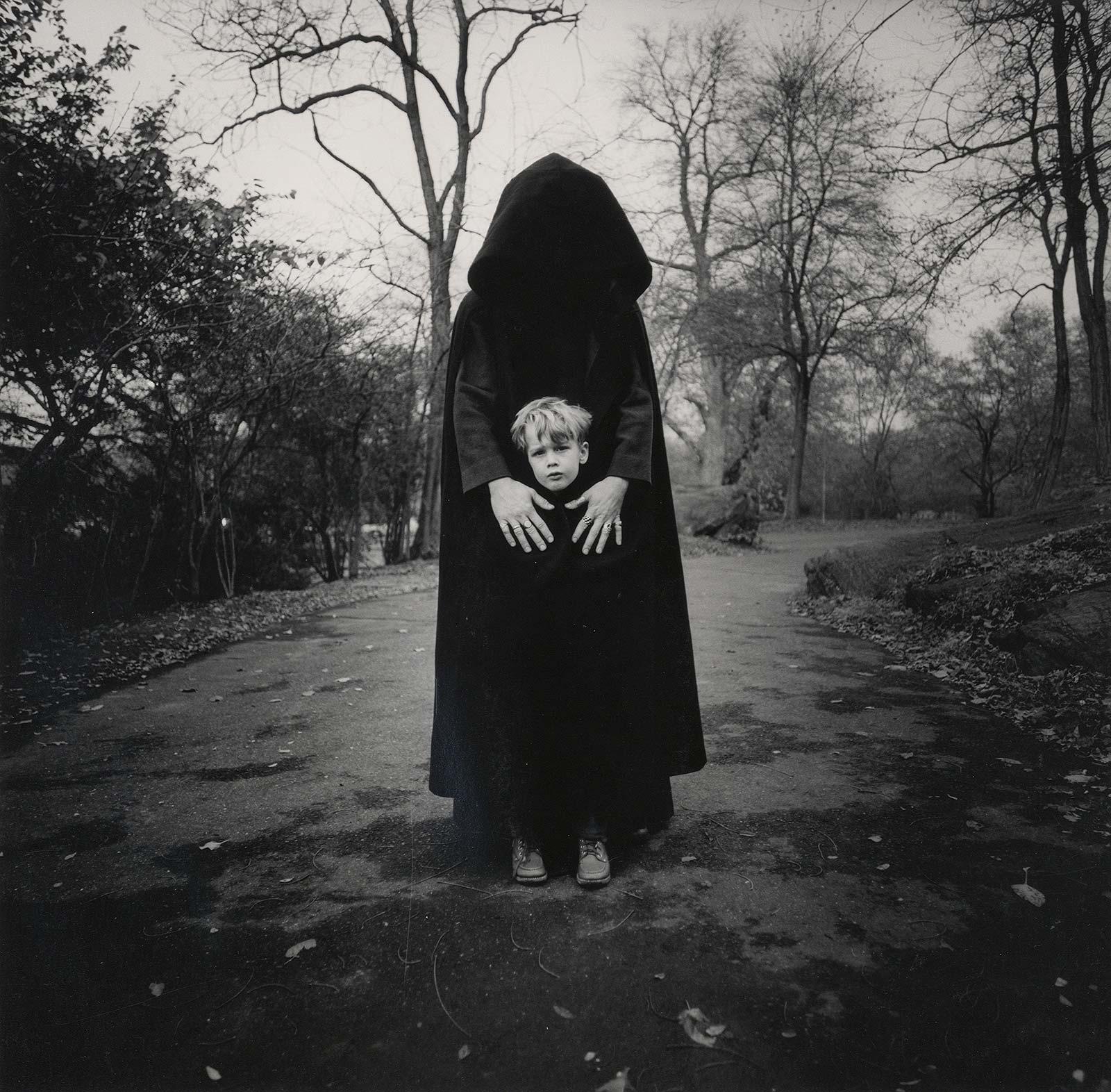 Arthur Tress Nude Photograph - Death Fantasy (a haunting image which portrays a boy's worst nightmare)