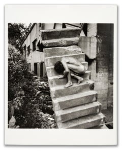 Vintage Nude on the Stairs