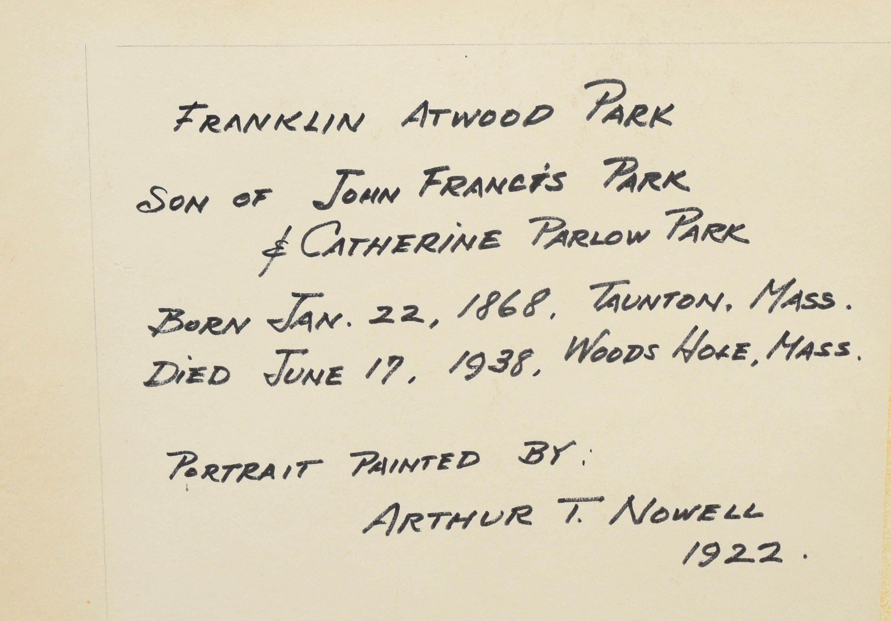 Porträt von Franklin Atwood Park, VP von Singer Mfg. Co. im Angebot 5
