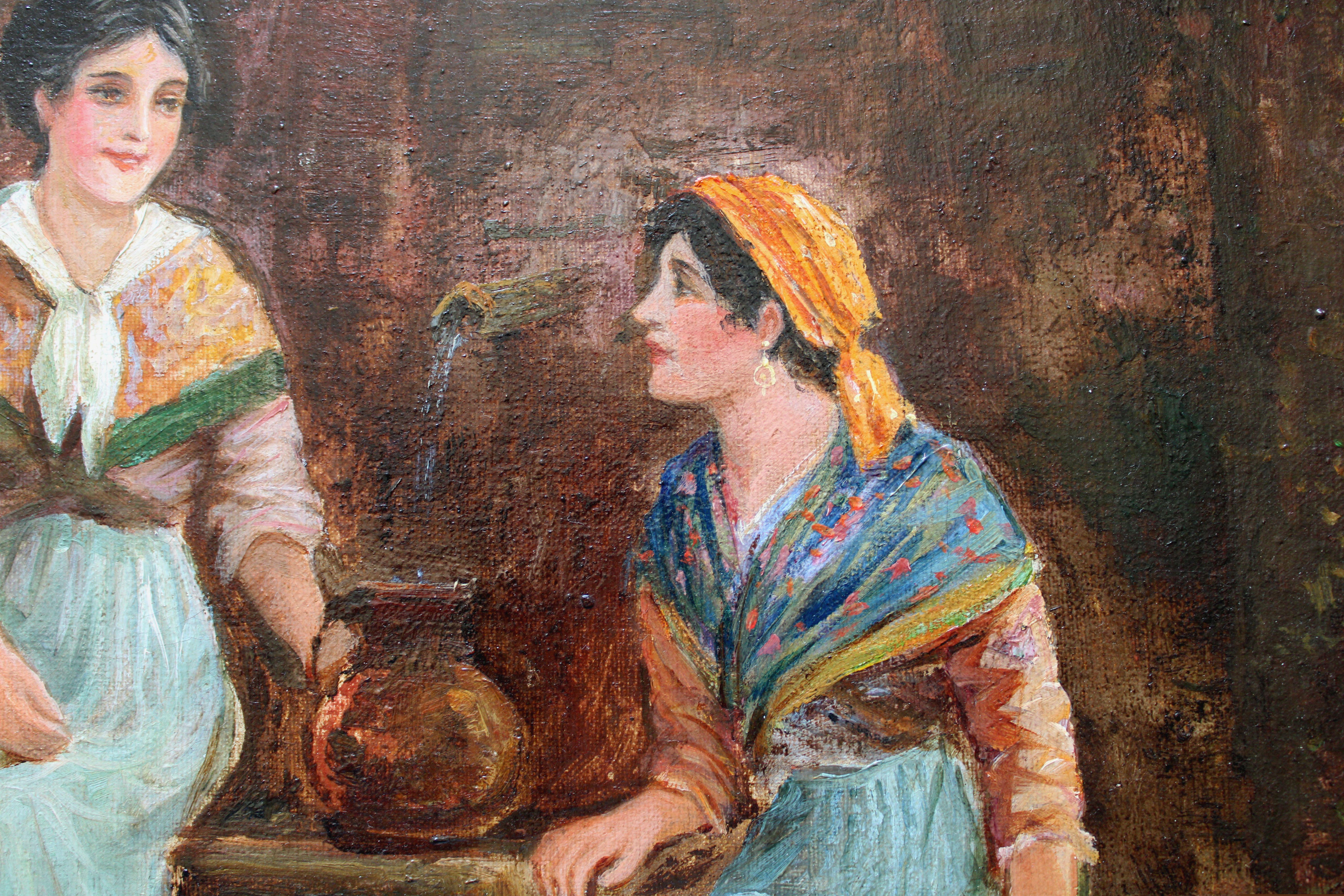 A good gossip. Öl auf Leinwand, 61x92 cm 4