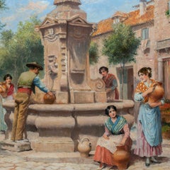 Arthur Haddon (vedutista británico) - Pintura de vistas venecianas de finales del siglo XIX