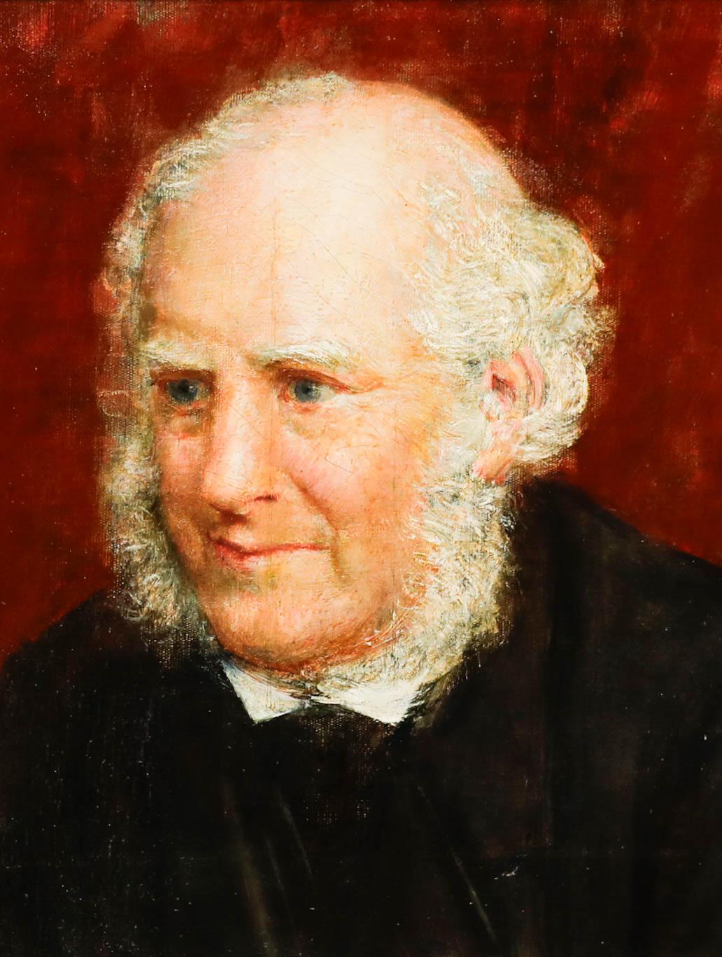 Arthur Trevor Haddon (1864-1941) – Ölgemälde, Porträt eines Mannes aus dem 19. Jahrhundert im Angebot 1