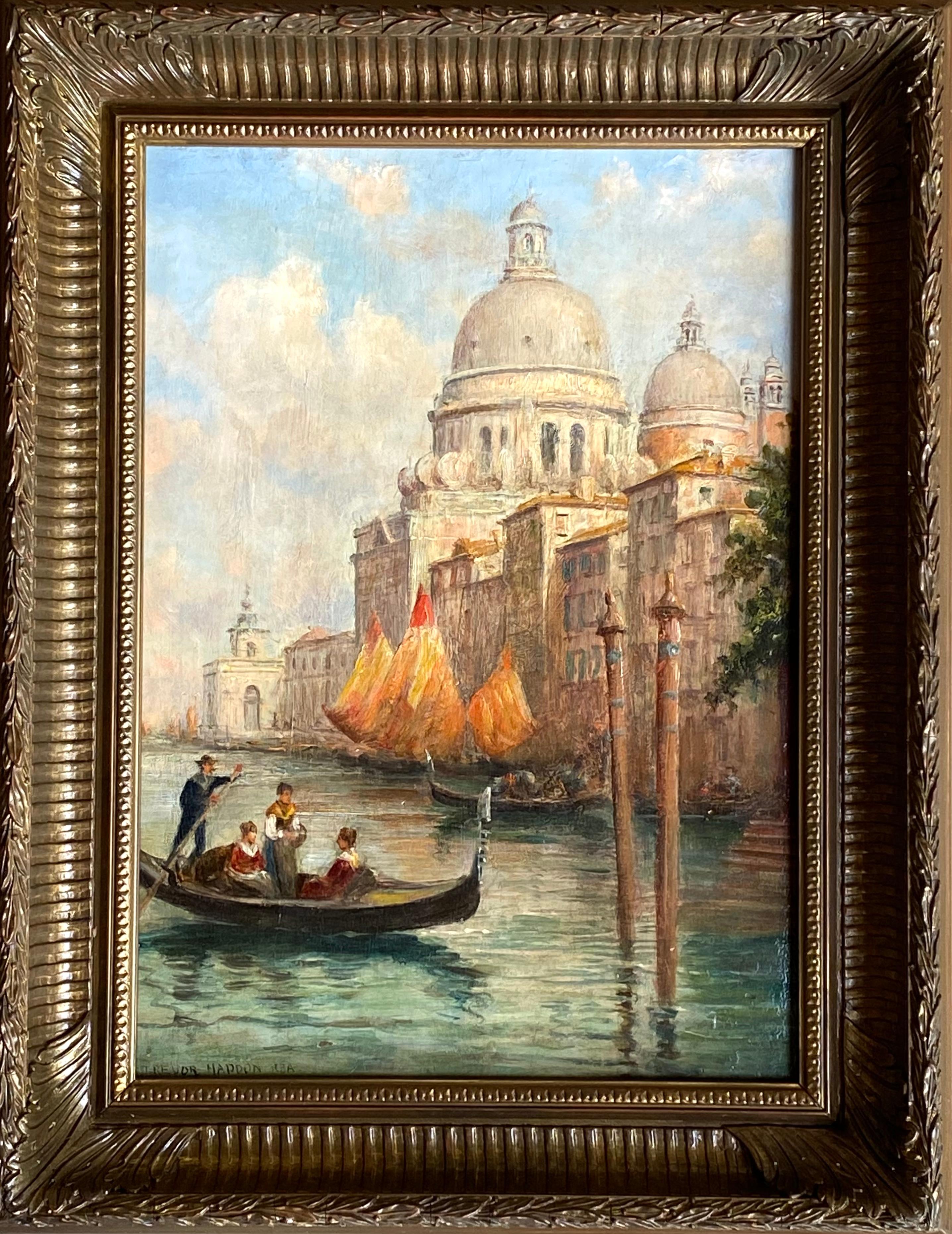 “Basilica di Santa Maria della Salute” - Painting by Arthur Trevor Haddon