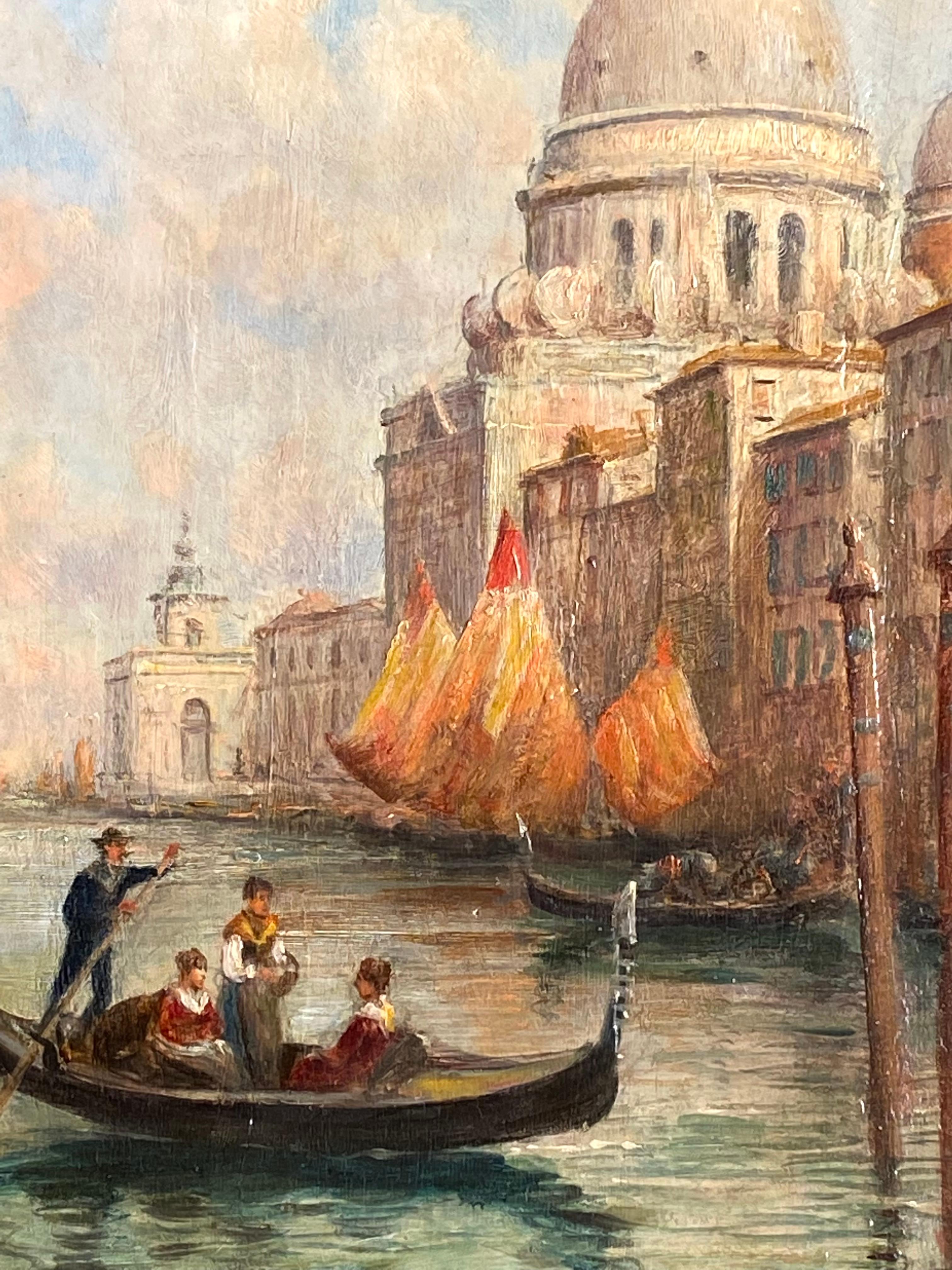 “Basilica di Santa Maria della Salute” - Academic Painting by Arthur Trevor Haddon