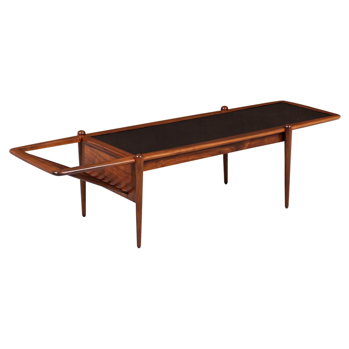 Arthur Umanoff Coffee Table with Magazine Rack for Washington Woodcraft