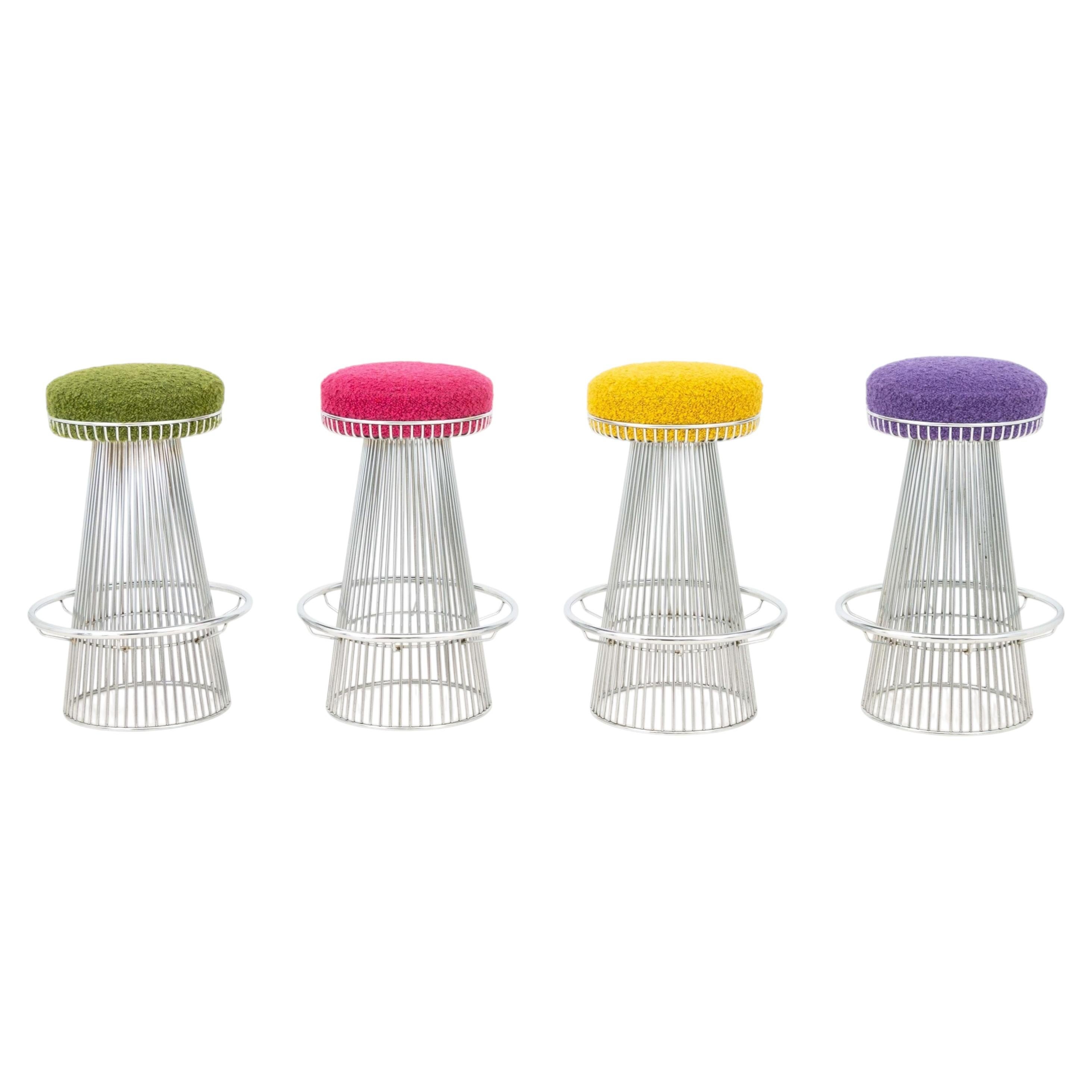 Vierer-Set Barhocker im Mid-Century-Modern-Stil von Arthur Umanoff im Angebot