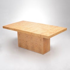 Arthur Umanoff for Dillingham Burled Olive Dining Table, c1975