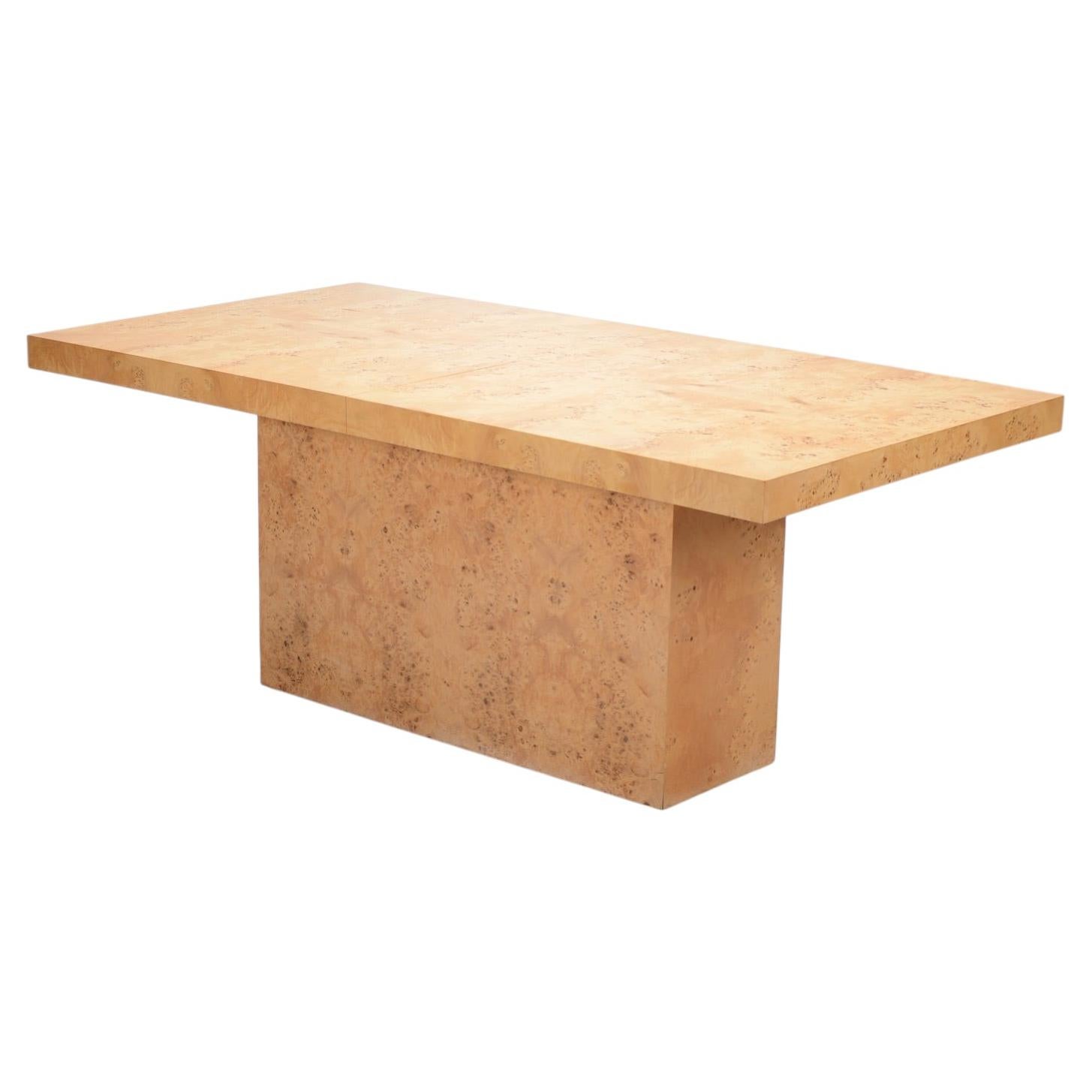 Arthur Umanoff: mesa de comedor «Dillingham Burled Olive», hacia 1975 en venta