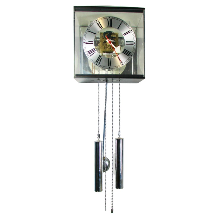 Arthur Umanoff for Howard Miller Eight Day Wall Clock with Chimes For