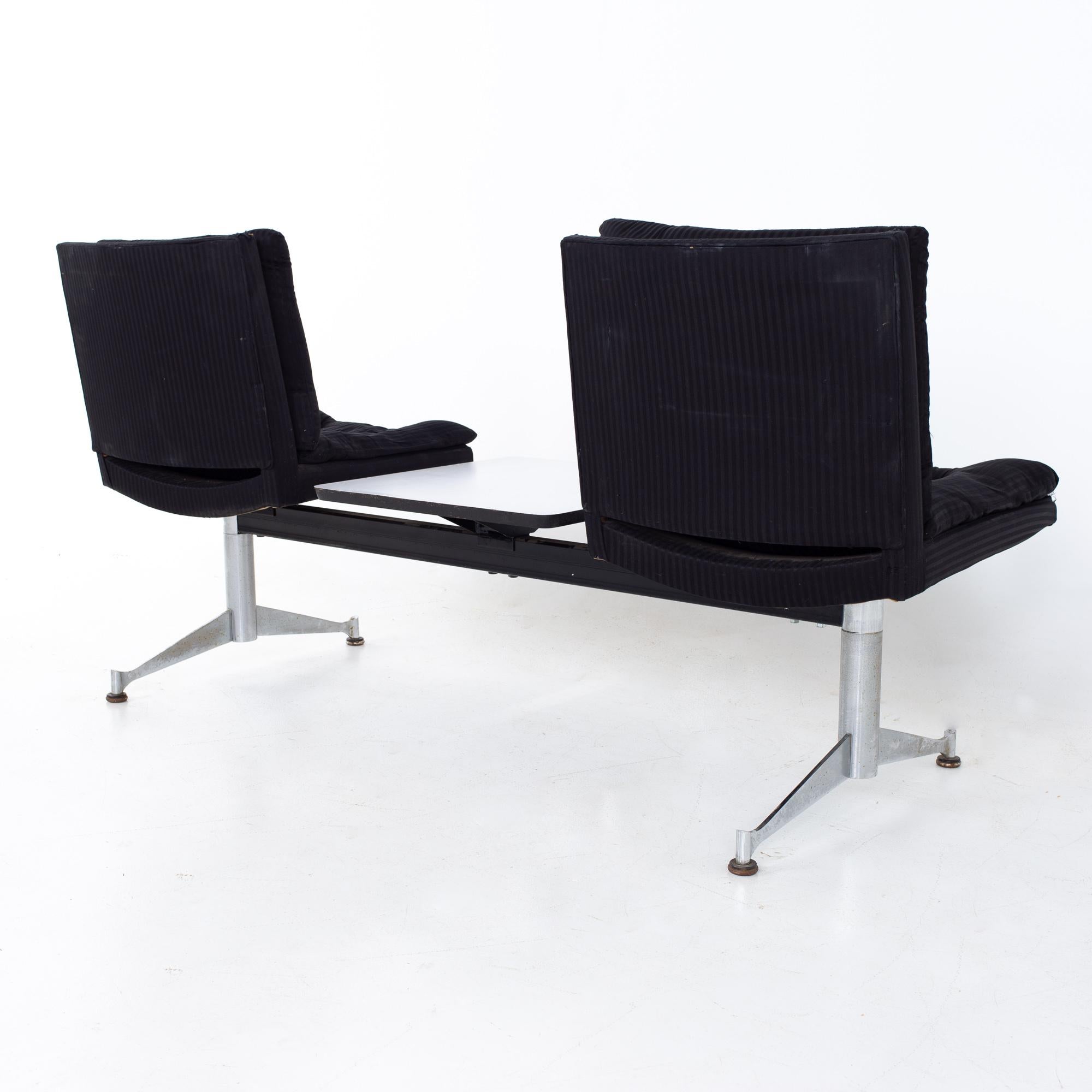 Arthur Umanoff for Madison Furniture Mid Century Modular 2 Seater Bench For Sale 4